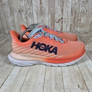 Hoka Mach 5 Running Shoes Cushion Comfort Athletic Sneakers Coral Blue 10B‎